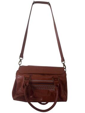 MUXO by Camila Alvez Genuine Leather Handbag Boho Embroidered Detail